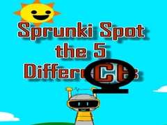 Jogo Sprunki Spot the 5 Differences