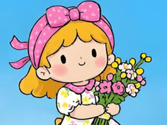 Jogo Jigsaw Puzzle: Little Flower Girl