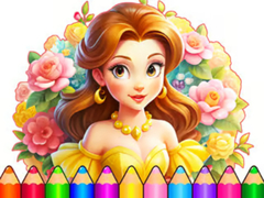 Jogo Coloring Book: Flower Dress Up