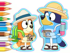 Jogo Coloring Book: Bluey Camping