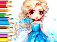 Jogo Coloring Book: Frozen Princess