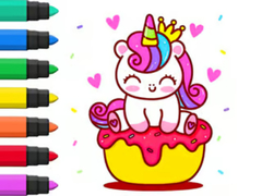 Jogo Coloring Book: Unicorn Cupcake