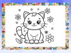 Jogo Beautiful Cats Coloring Book