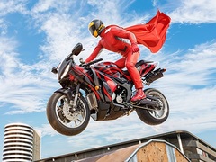 Jogo Real Motorbike Super Hero Stunt 3D