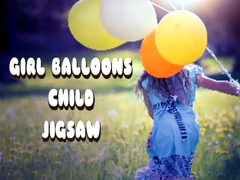 Jogo Girl Balloons Child Jigsaw