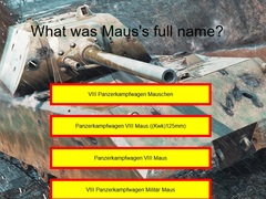 Jogo Tank Quiz: Maus