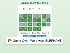 Jogo Animal Word Guessing Game