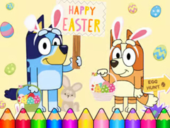 Jogo Coloring Book: Bluey Happy Easter