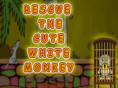 Jogo Rescue the Cute White Monkey