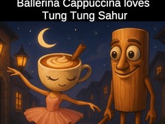 Jogo Ballerina Cappuccina loves Tung Tung Sahur