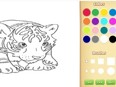Jogo Baby Tiger Coloring Book