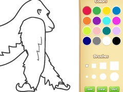Jogo Gorilla Coloring Book for Kids