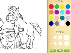 Jogo Farm Animals Coloring Book for Kids
