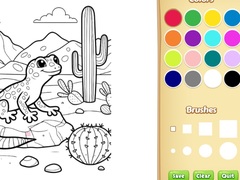 Jogo Desert Animals Coloring Book for Kids