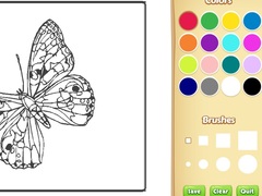 Jogo Butterflies Coloring Book for Kids