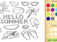 Jogo Hello Summer Coloring Book for Kids