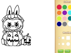 Jogo Halloween Labubu Coloring & Drawing Game