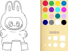 Jogo Easy Labubu Coloring Book