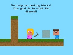 Jogo Lady And Nubik Build And Dig