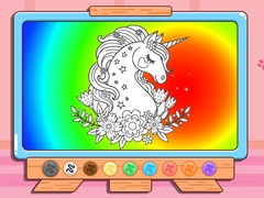 Jogo Coloring Book: Glitter Unicorn