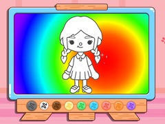 Jogo Coloring Book: Toca Boca Girl