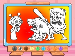 Jogo Coloring Book: Sprunki VS Tung Tung Sahur