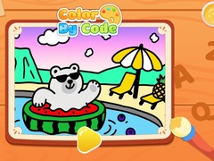 Jogo Color By Code: Polar Bear