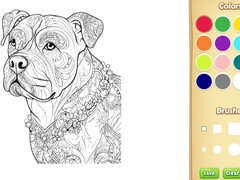 Jogo Dog Coloring Book for Adults