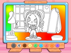 Jogo Coloring Book: Avatar Girl Dress Up Shopping