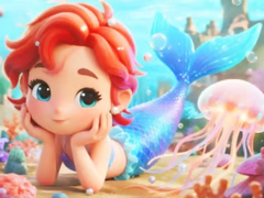 Jogo Jigsaw Puzzle: Chibi Mermaid Marshmallow Jellyfish