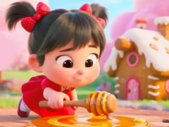 Jogo Jigsaw Puzzle: Honey Girl Candy House