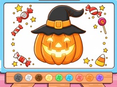 Jogo Coloring Book: Halloween Pumpkin