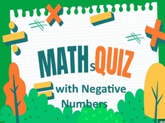 Jogo Maths Quiz with Negative Numbers