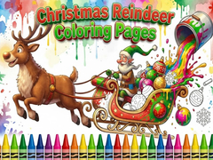Jogo Christmas Reindeer Coloring Pages