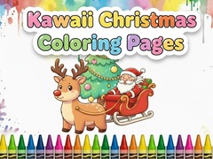 Jogo Kawaii Christmas Coloring Pages