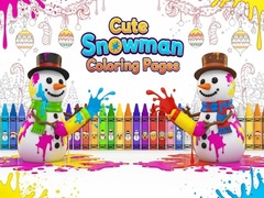 Jogo Cute Snowman Coloring Pages