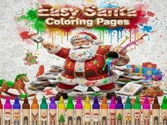 Jogo Easy Santa Coloring Pages