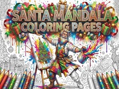 Jogo Santa Mandala Coloring Pages
