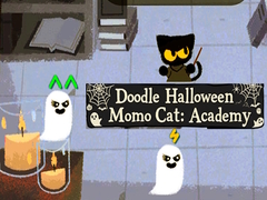 Jogo Doodle Halloween Momo Cat: Academy
