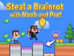 Jogo Steal a Brainrot with Noob and Pro!