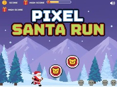 Jogo Pixel Santa Run