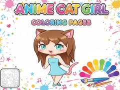 Jogo Anime Cat Girl Coloring Pages