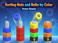 Jogo Sorting Nuts and Bolts by Color: Home Repair
