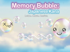 Jogo Memory Bubble: Japanese Kana