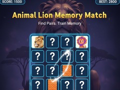 Jogo Animal Lion Memory Match