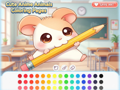 Jogo Cute Anime Animals Coloring Pages