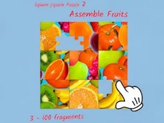 Jogo Square jigsaw Puzzle 2 - Assemble Fruits
