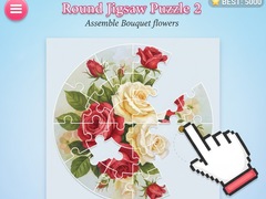 Jogo Round jigsaw Puzzle 2 - Assemble Bouquet flowers