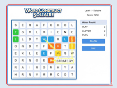 Jogo Word Construct Solitaire
