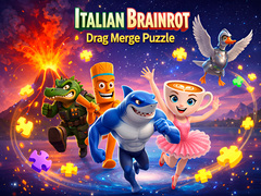 Jogo Italian Brainrot Drag Merge Puzzle
